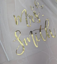 Personalized veil for Bachelorette party