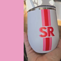 Shadow Monogram Tumbler with lid and straw