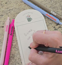 Set of 3 Personalized Pens Printed with Name or Saying