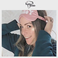 Personalized Sleepmask | Bridesmaid Eye Mask Gifts | Bridal Shower Favor | Getting Ready Accessories | Wedding Day Self Care Gift