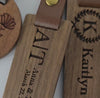 Engraved Wooden Keychains | Boho Rustic Gift | Bridesmaid Gifts | Bridal Shower Gift | Personalized Key Rings | Christmas Gift for him + Her