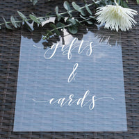 Thumbnail for Cards and Gifts Sign, Acrylic Wedding Sign, Acrylic Sign Wedding, wedding reception signs, boho chic party decor, gift table sign - RS3AM