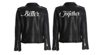 Thumbnail for Better Together Couples Jacket Iron on Decals Better Together set heat transfer decals for wedding couples Better Together Vinyl -CHT2HTV