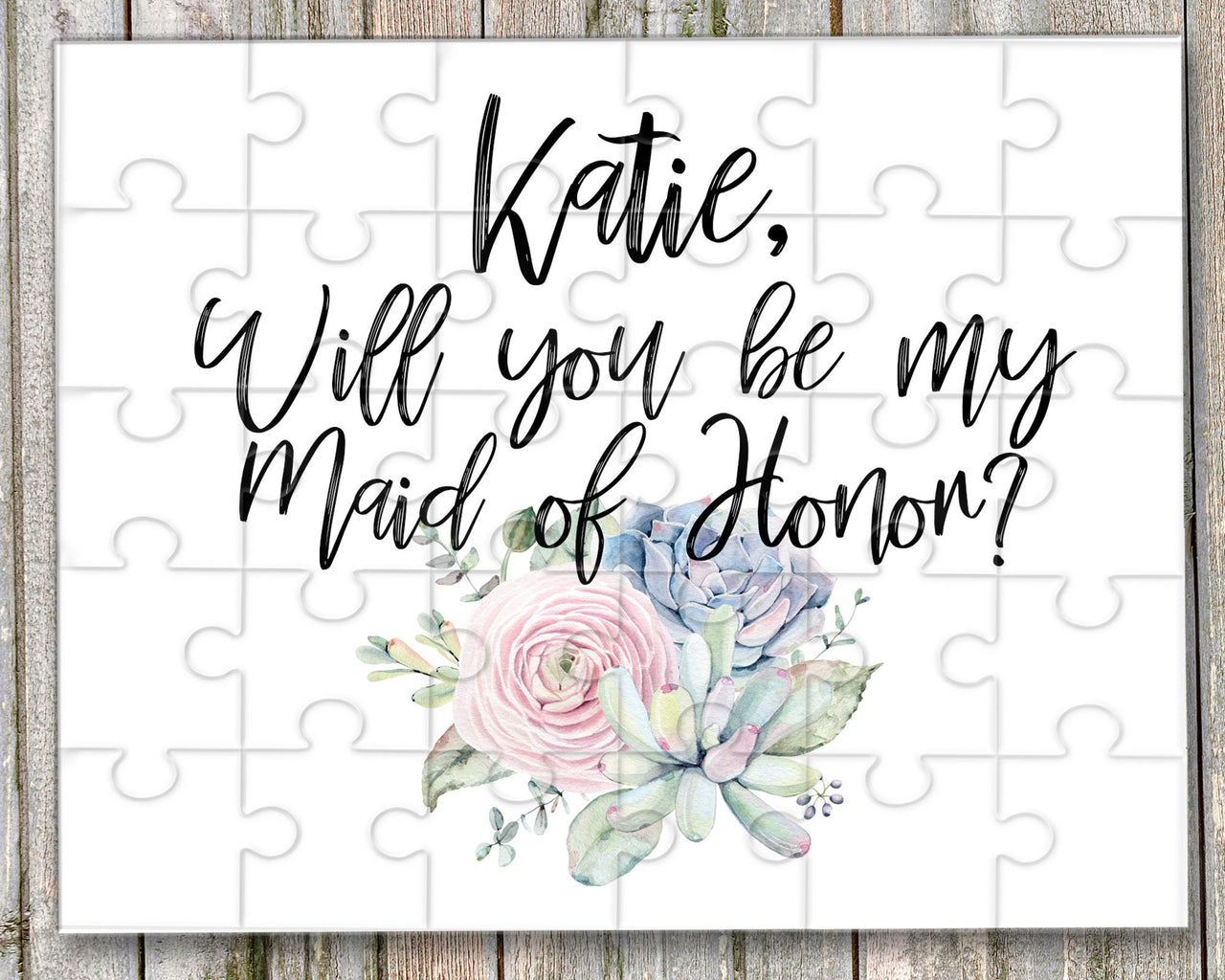 Personalized Bridesmaid Proposal