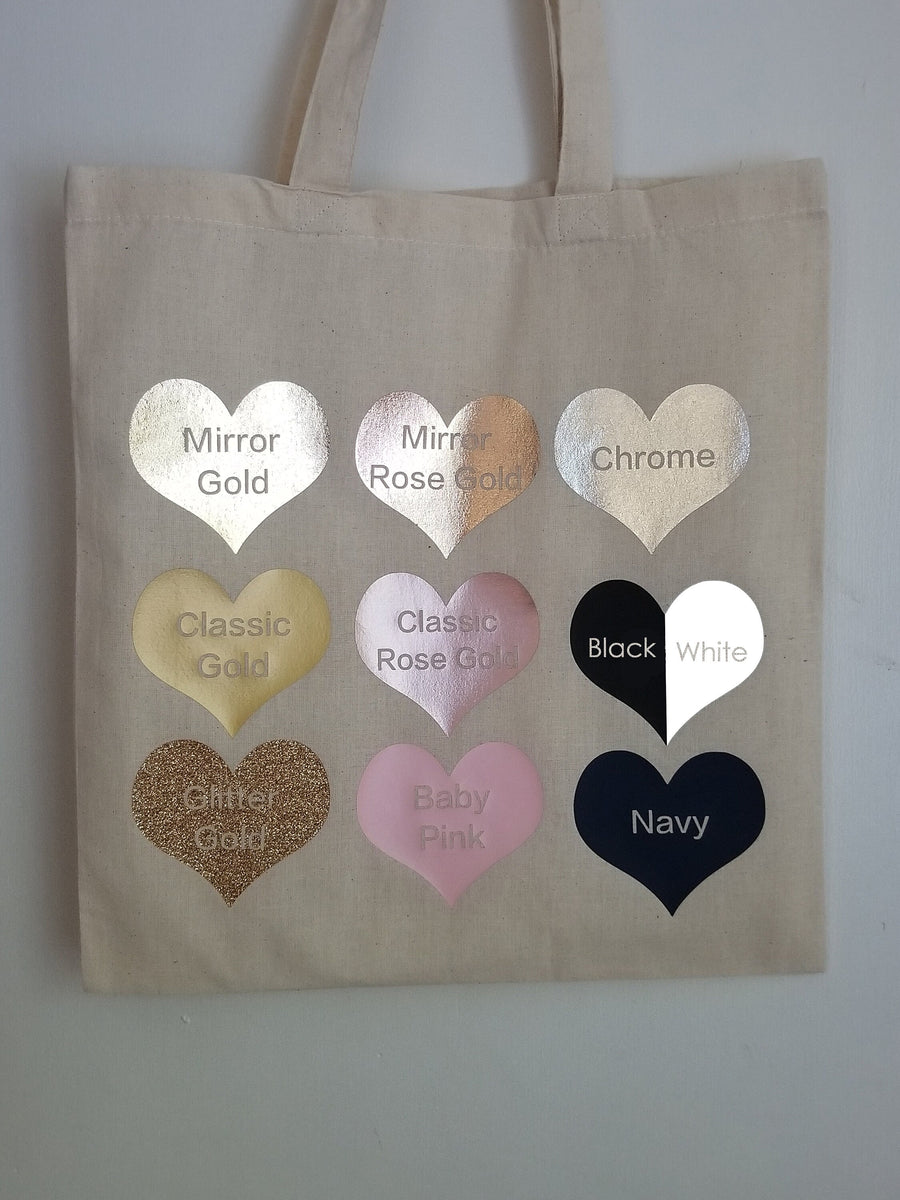 Personalized Bridesmaid Canvas Tote Bags zipper