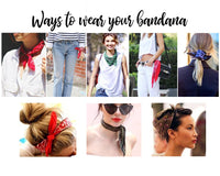 Thumbnail for Bridesmaid gifts bandana neckerchief hair scarf wrap
