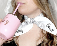 Thumbnail for Bachelorette party favors Nashville bridal party gifts cool bridesmaid rockabilly bandana fun bride unique personalized custom set -BANA2HTV
