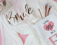 Thumbnail for Personalized Bridesmaid cotton lace robe