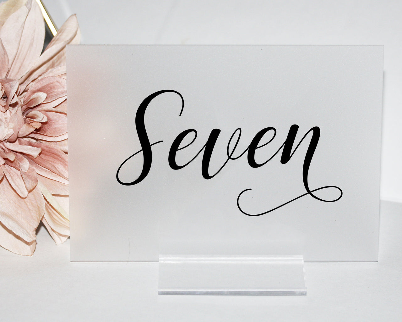 Custom Acrylic Table Numbers, Minimalist Table Numbers, Wedding Table Numbers Acrylic, Clear Wedding Table Numbers, Wedding - TN25ARV