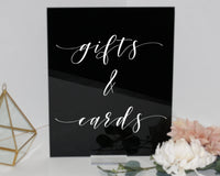 Thumbnail for Cards and Gifts Sign, Acrylic Wedding Sign, Acrylic Sign Wedding, wedding reception signs, boho chic party decor, gift table sign - RS3AM