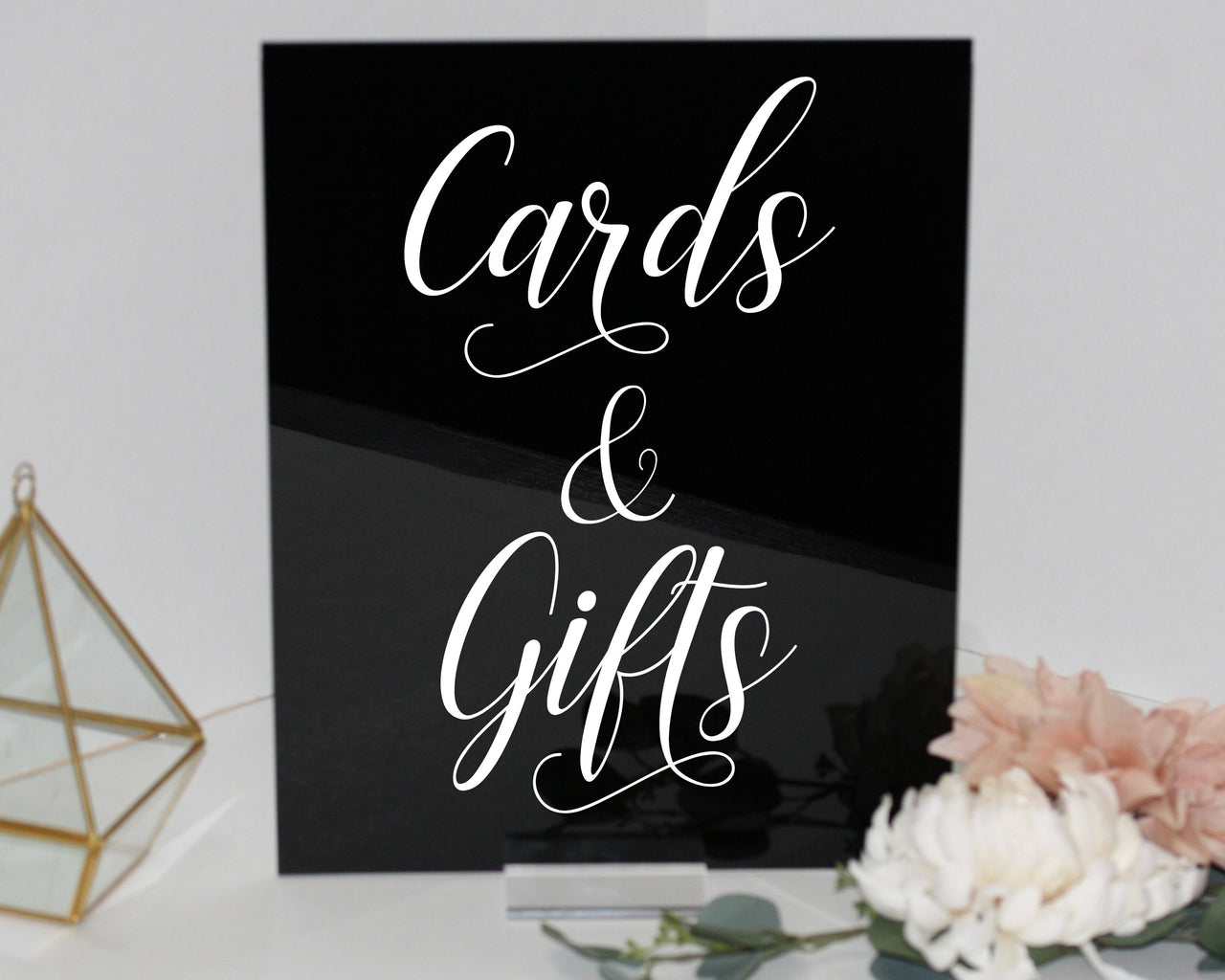 Cards and Gifts Sign, Acrylic Wedding Sign, Acrylic Sign Wedding, wedding reception signs, boho chic party decor, gift table sign - RS3AM