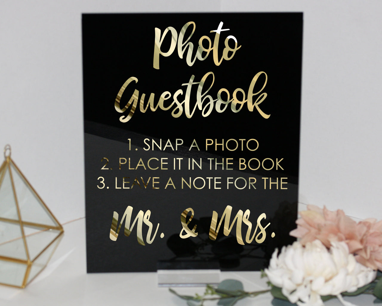 Photo Guestbook Sign, Instant Photo Guestbook Sign, Photo booth Guest book Sign, Acrylic Guestbook Sign, Minimalist Wedding - RS25AM