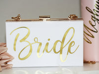Thumbnail for Personalized Acrylic Clutch for Bride