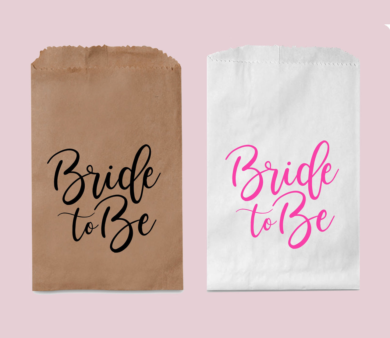 Bridal Shower Favor Bags, Bride to Be Treat Bags, Candy Buffet Bags, Candy Bar Bags, Paper Bag