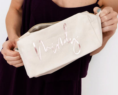 Personalized makeup bag Bridesmaid gifts Bridal shower