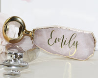 Thumbnail for Personalized Bridesmaid Gifts Gemstone Rose Quartz Bottle opener Proposal box, Luxury Gift for Maid of honor, bride, mother of bride groom