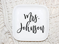 Thumbnail for Personalized Mrs Ring Dish
