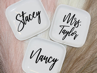 Personalized Mrs Ring Dish