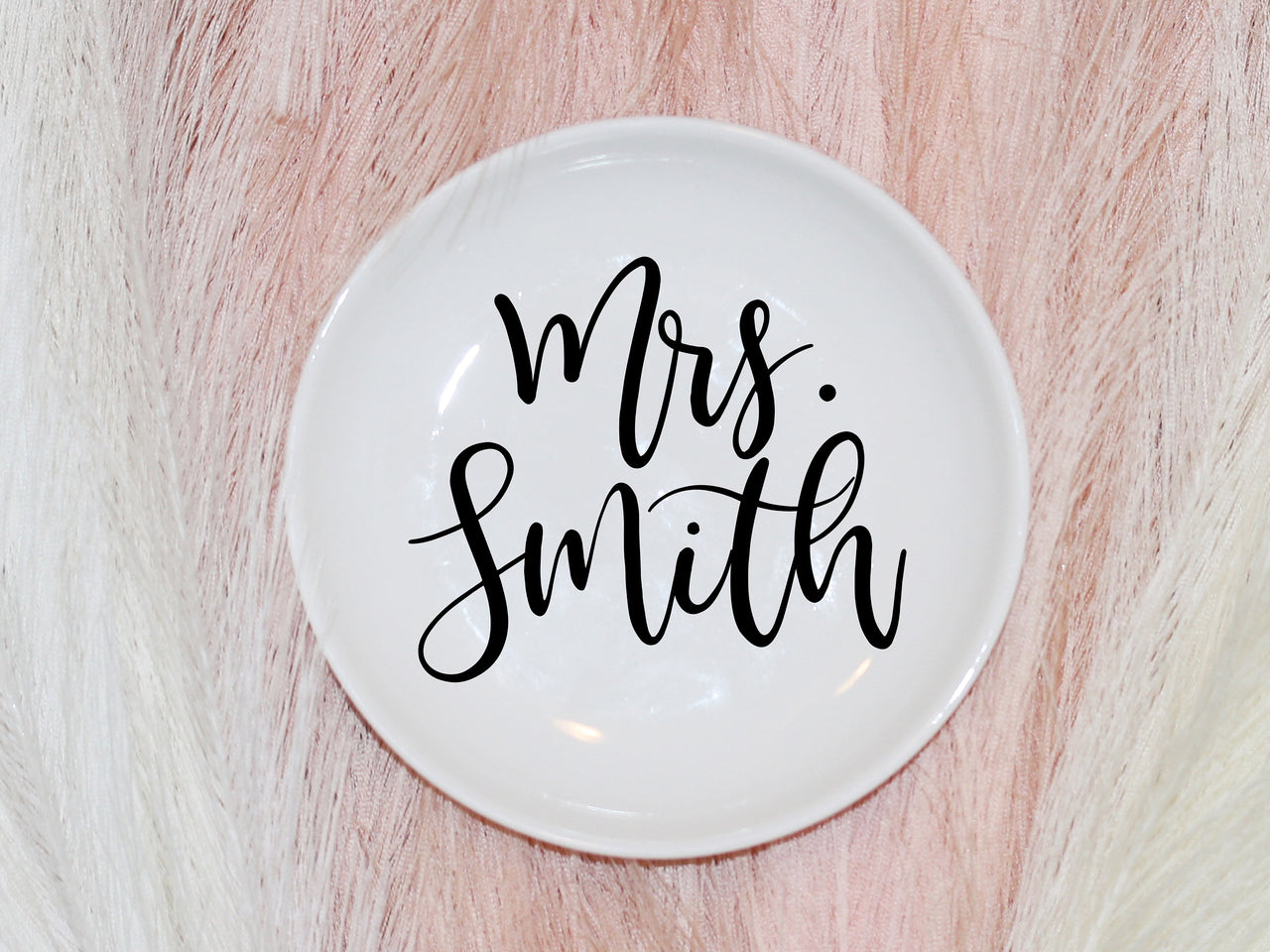 Personalized Mrs Ring Dish
