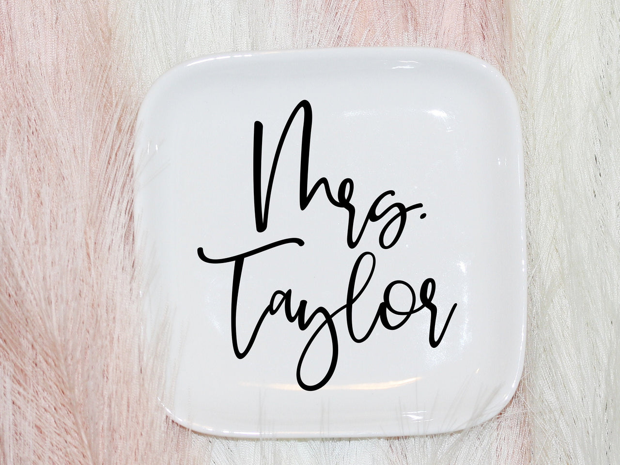 Personalized Mrs Ring Dish
