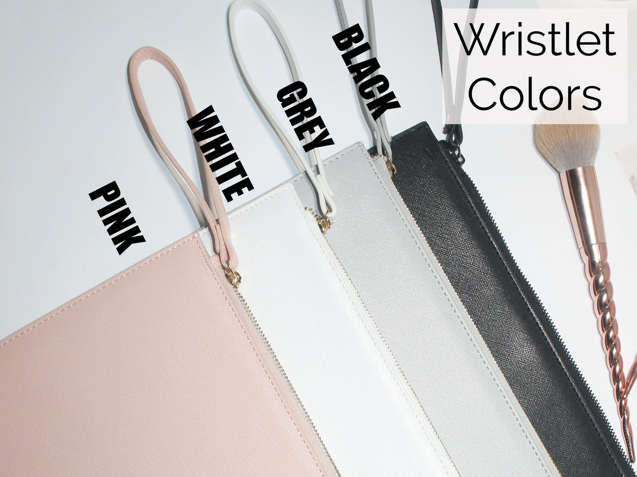 Personalized Vegan Leather Wristlet