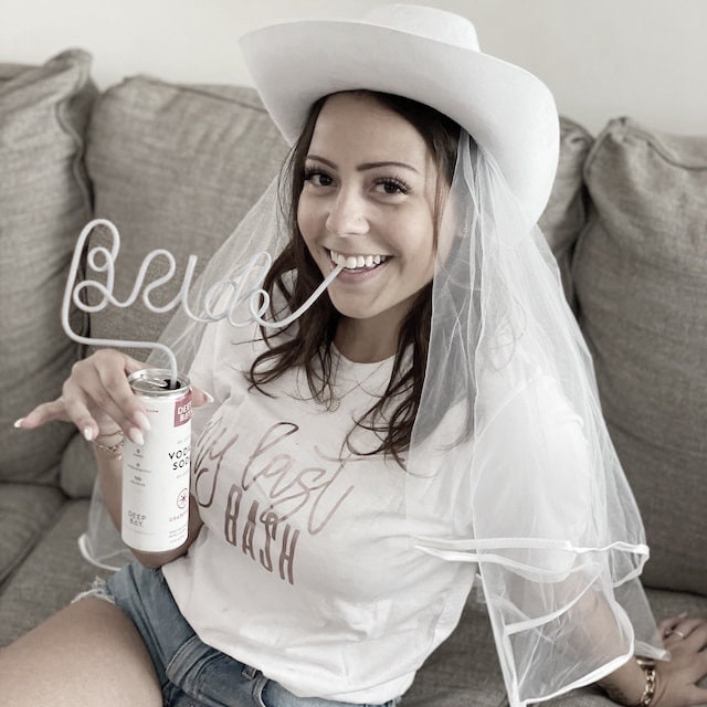 XL Bride + Babe Bachelorette Party Straws