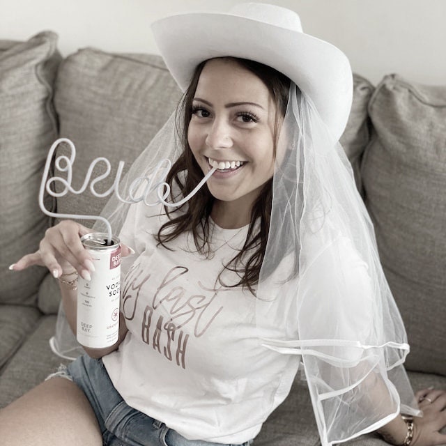 XL Bride + Babe =+ Diamond Bachelorette Party Straws