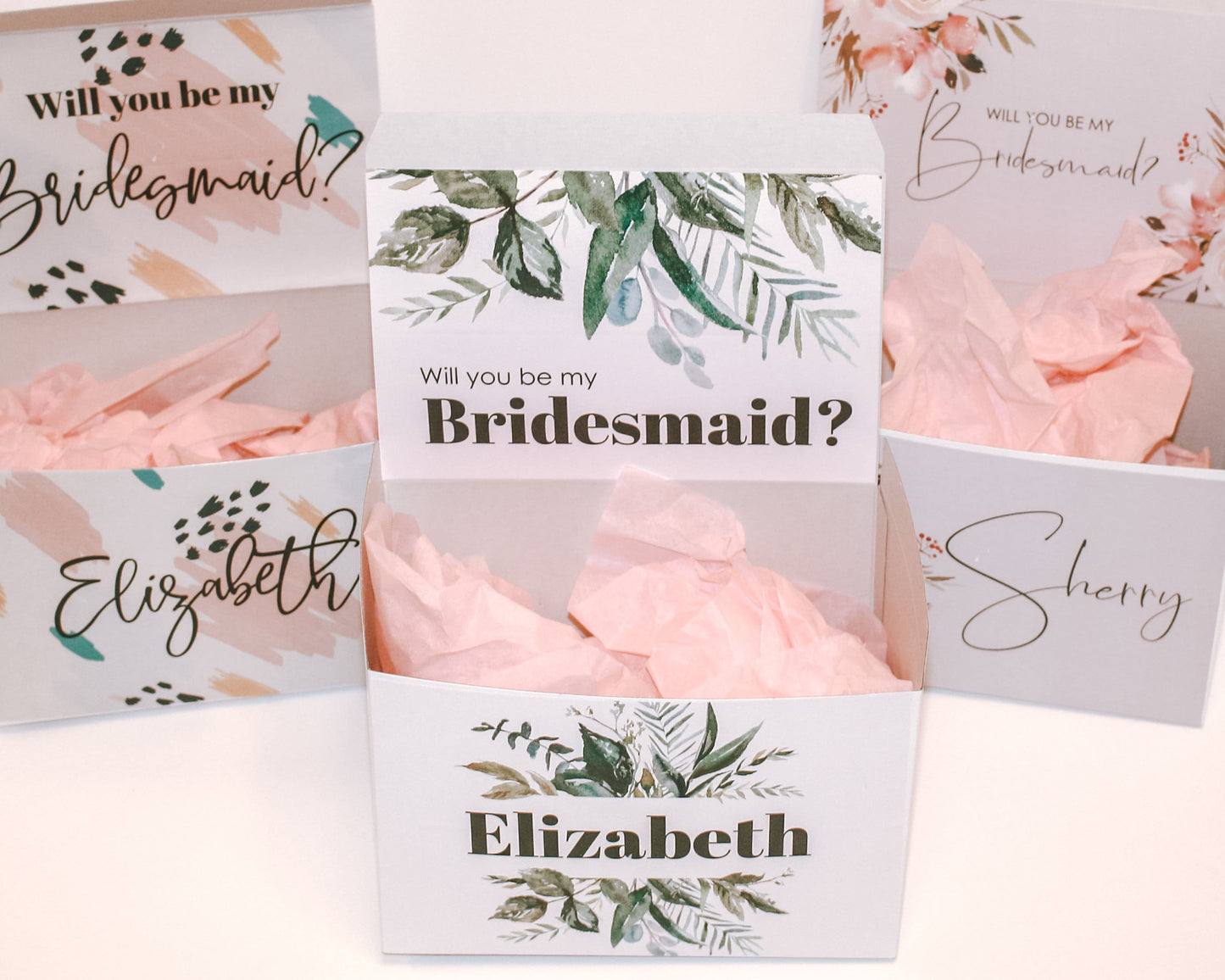 Personalized Bridesmaid Proposal Gift Box Set with Robe