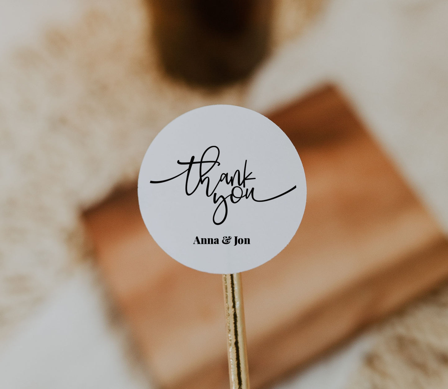 Personalized Wedding Thank you Favor Labels