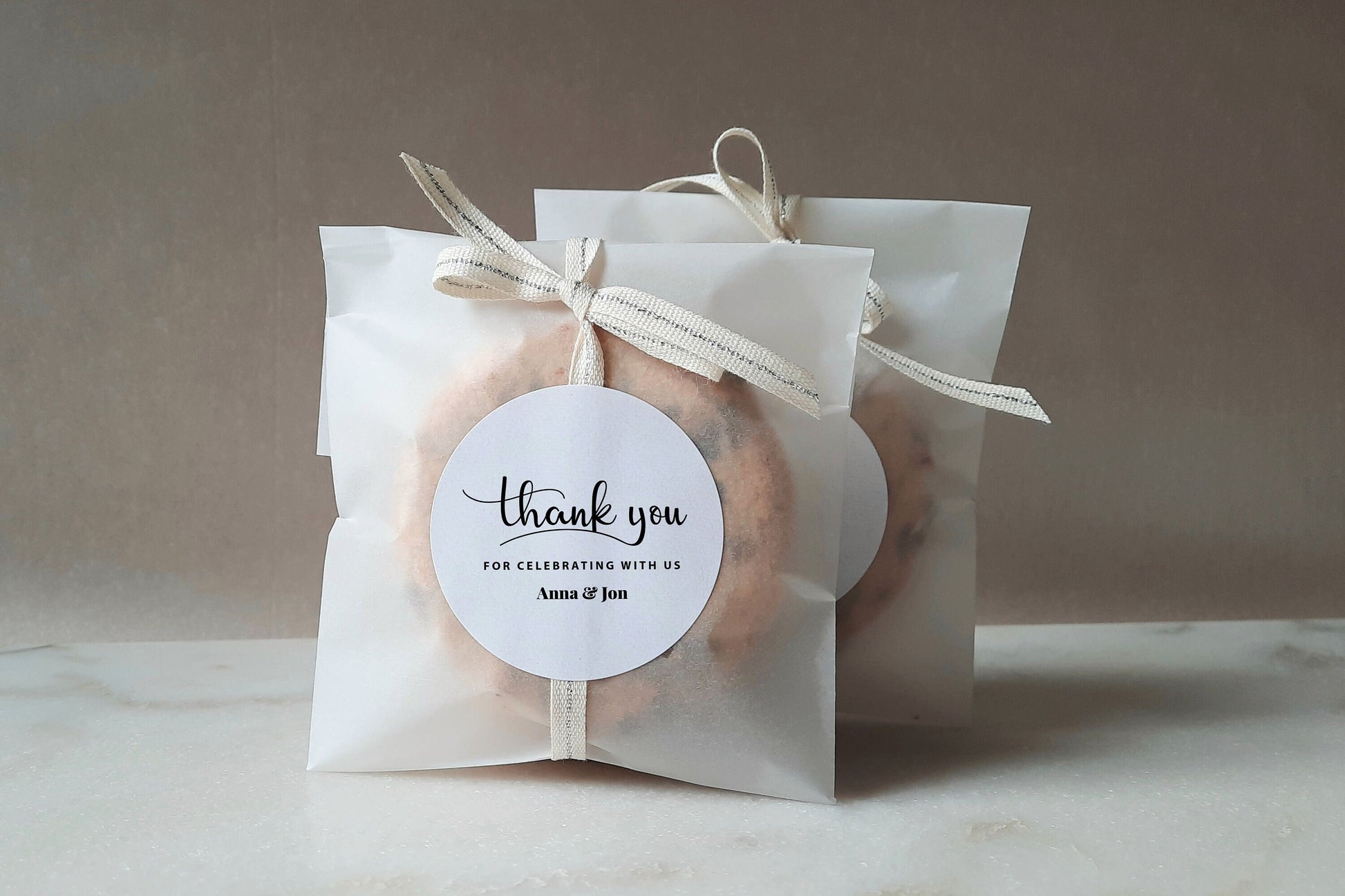 Personalized Wedding Thank you Favor Labels