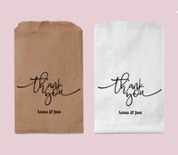 Thumbnail for Wedding Favor Bags, Personalized Thank You Paper Bags, Treat Bag, Candy Bar Bag, Goodie Bags