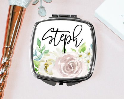 Personalized Bridesmaid Gifts compact mirrors