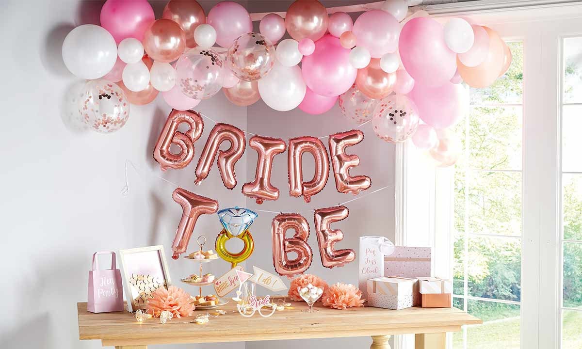 Bride To Be Mylar Balloon Set