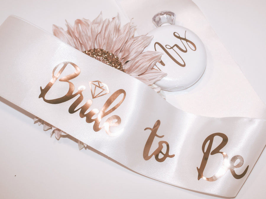 Bride to Be Sash and veil for bridal shower bachelorette party