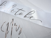 Thumbnail for Personalized Veil and sash for Future Mrs