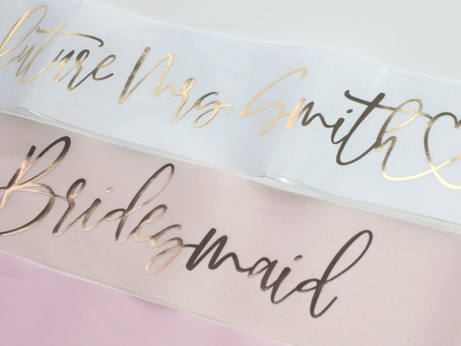 Personalized Sash for Bachelorette Party