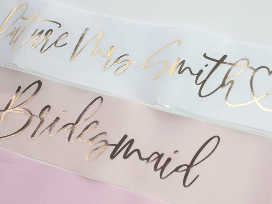 Personalized Sash for Bachelorette Party