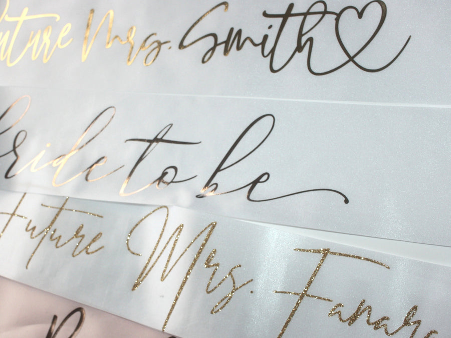 Personalized Veil and sash for Future Mrs