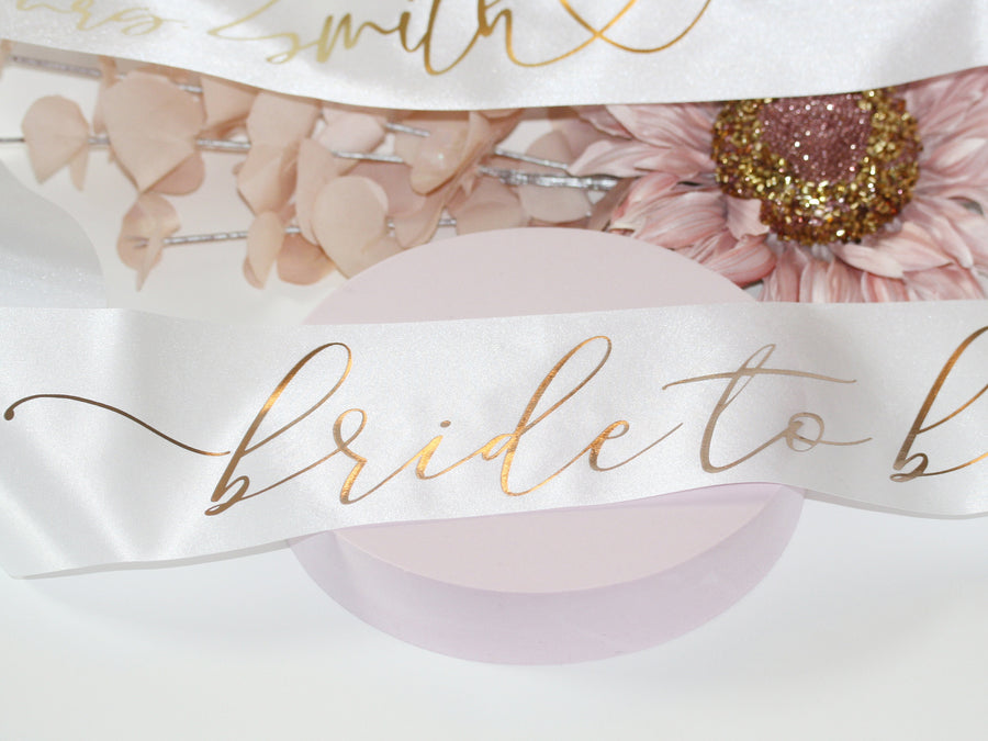 Personalized Veil and sash for Future Mrs