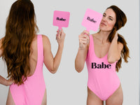 Thumbnail for Bride + Babe One Piece Swimsuits With Matching Mirror