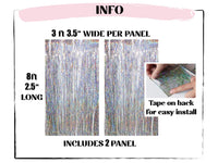 Thumbnail for Silver Holographic Foil Curtains