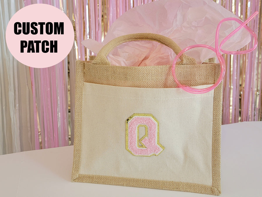 CUSTOM Varsity Letter Chenille Patch bag