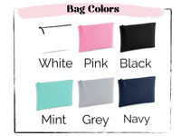 Thumbnail for Personalized Varsity Letter Patch Makeup Bag