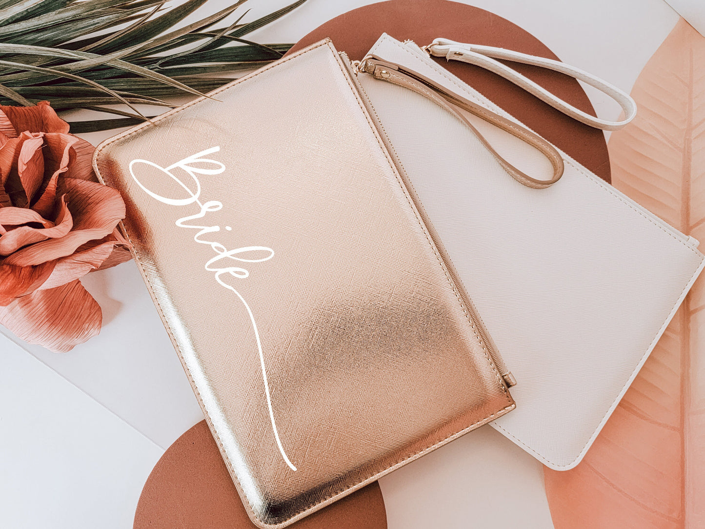 Personalized Vegan Leather Wristlet