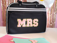 Thumbnail for Varsity Letter Patch Retro Weekender Tote Bag