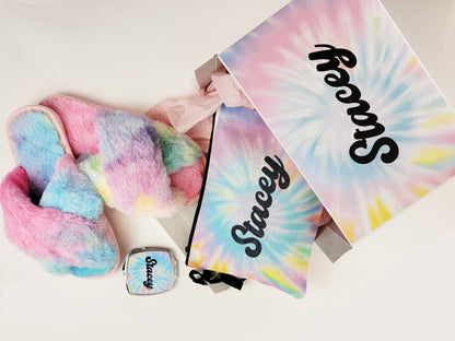 Gift Box Set | Best Friend Gift Box | Secret Santa Christmas Gift Set Gift for Stoners Teacher Coworker teen rave pink tie dye buffalo plaid