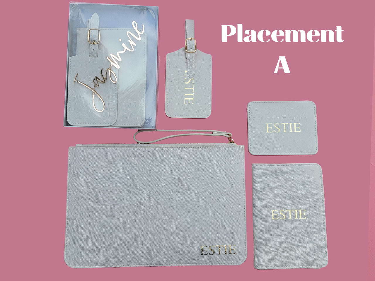 Personalized Travel Gift Set with Luggage Tag
