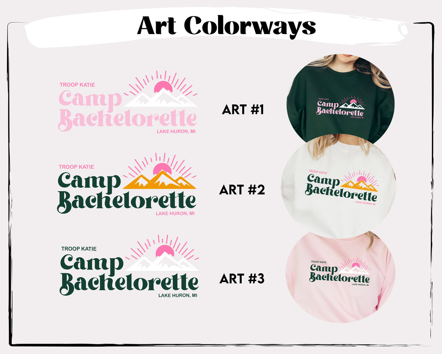 Camp Bachelorette Crewneck Sweatshirt