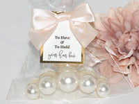 Thumbnail for To have and to hold your hair back gift bag with pearl hair claw clip