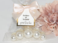 Thumbnail for To have and to hold your hair back gift bag with pearl hair claw clip